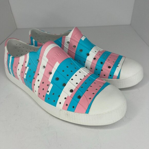 Native Unisex Multicolor Jefferson Sugarlite Shell Size 9M 11W Slip-On Shoes - Picture 2 of 9